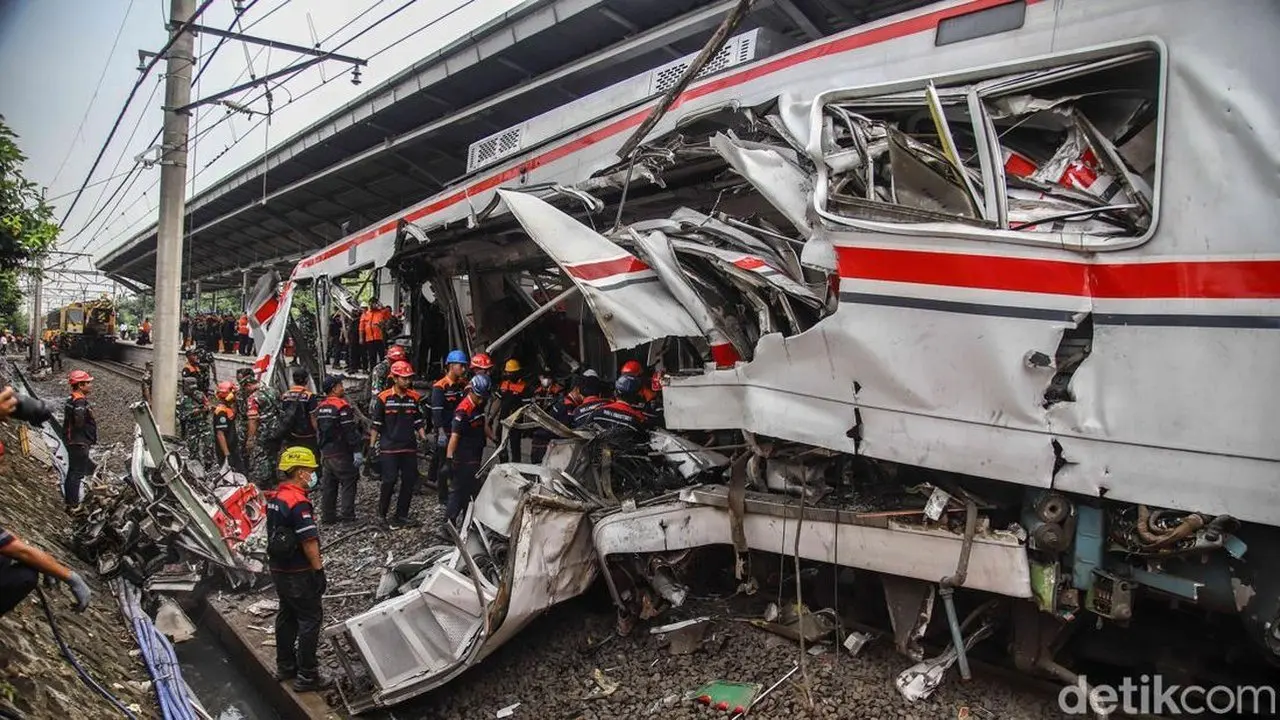 Dua Tersangka dalam Kecelakaan Maut KA Anggrek dan KRL di Bekasi Timur