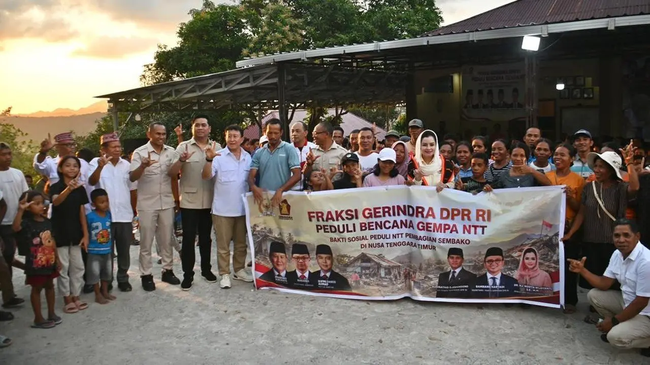Gerindra Salurkan Ribuan Paket Bantuan untuk Korban Gempa NTT