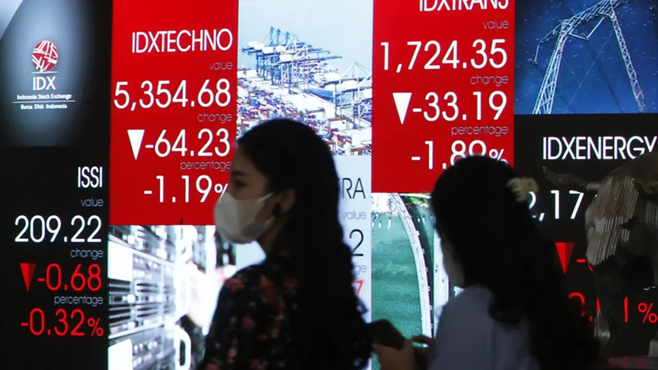 IHSG Ditutup Melemah, Enam Saham Cetak Kenaikan Tertinggi hingga 25%