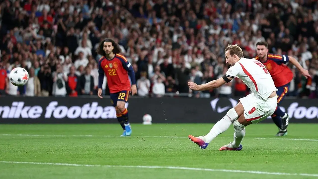 Kegagalan Penalti Harry Kane Berujung Kekalahan Inggris dari Spanyol