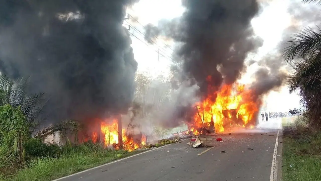 KNKT Ungkap Faktor Fatalitas Kecelakaan Maut Bus ALS dan Truk BBM di Sumsel