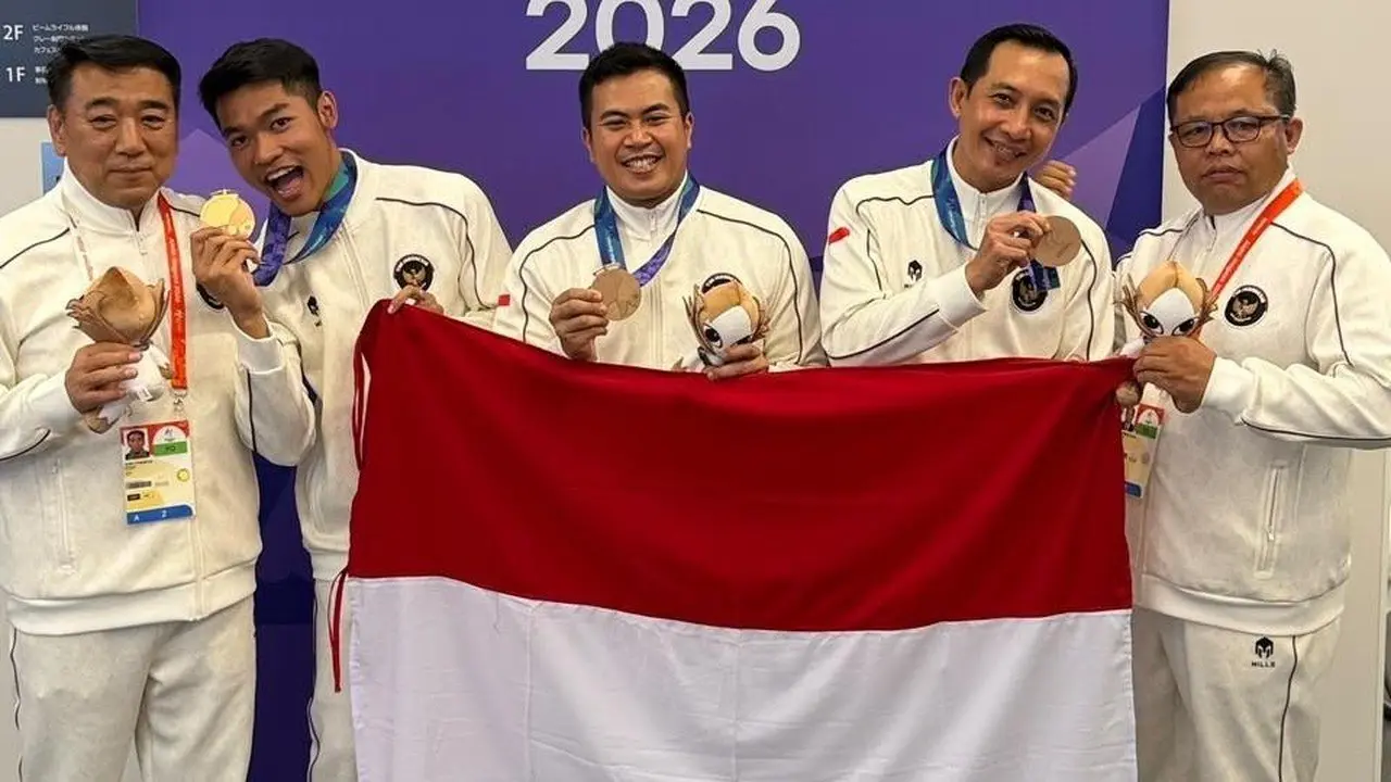 Atlet Menembak Brimob Polda Metro Sumbang Perunggu untuk Indonesia di Asian Games 2026