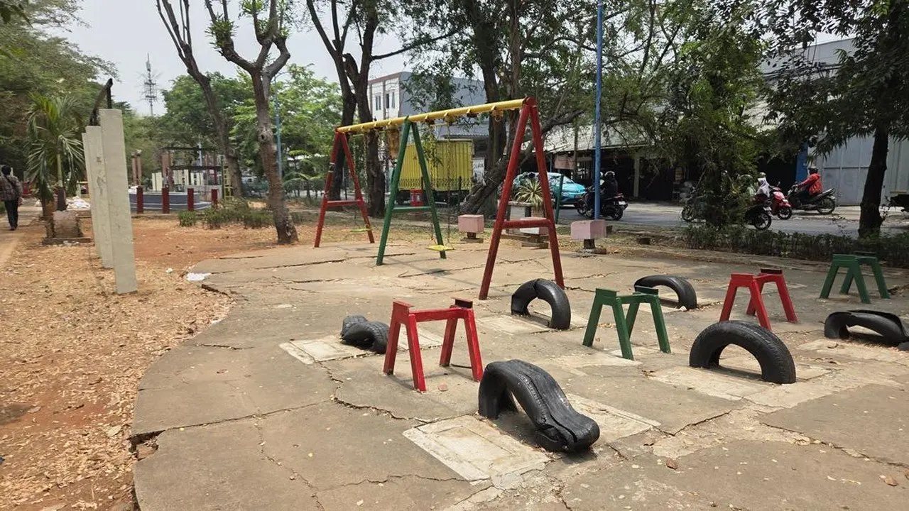 Fasilitas RPTRA Pedongkelan Dicuri, Kondisi Taman Terbengkalai dan Kumuh