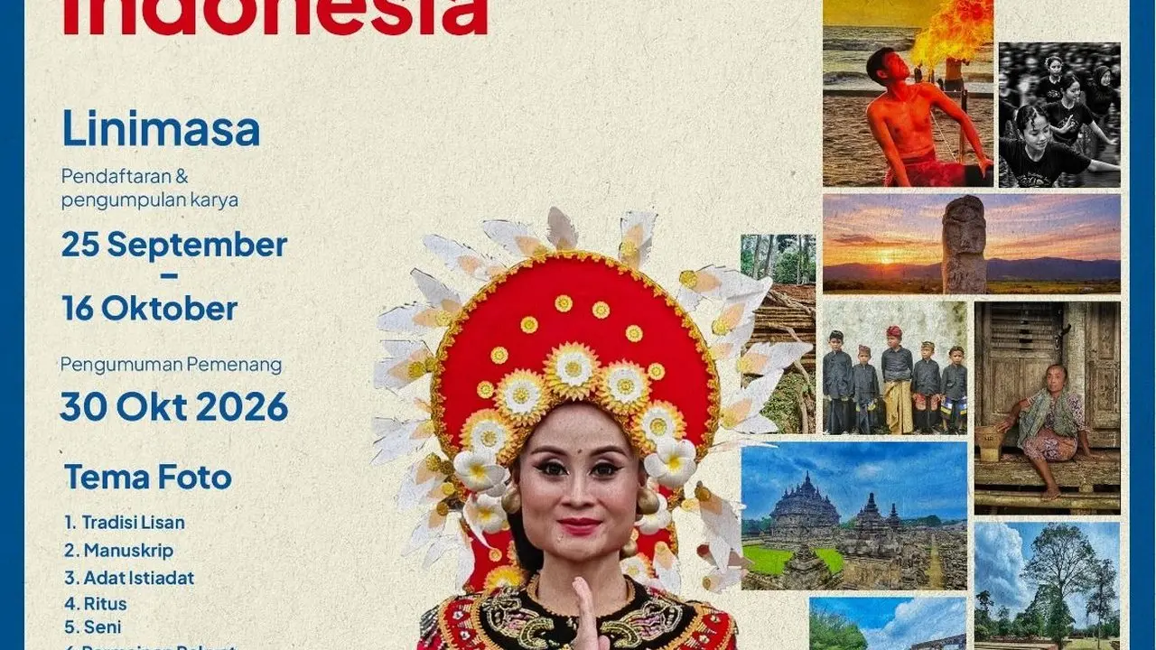 Lomba Fotografi "Bingkai Budaya Indonesia" Dibuka, Total Hadiah Rp 130 Juta